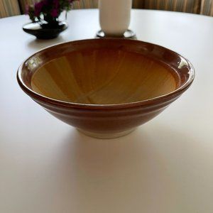 Handmade Sgraffito Pottery Mixing Bowl